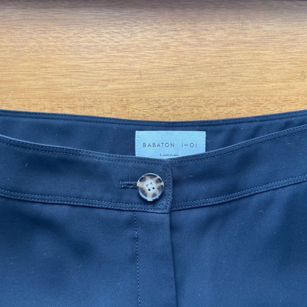 Babaton 1-01 wide leg black trousers size 6. - Picture 4 of 4